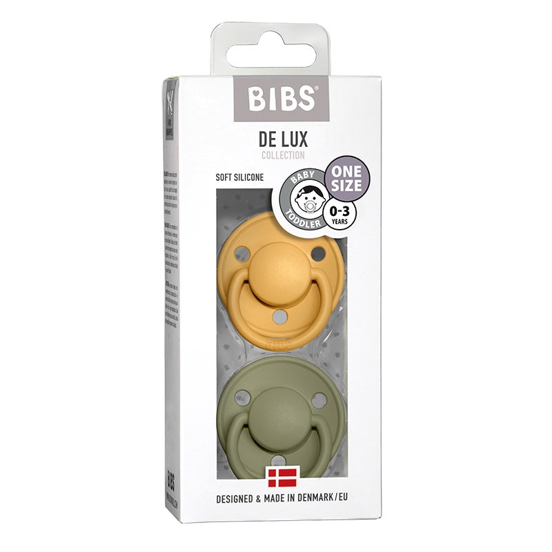 Bibs De Lux 2 Pack | Honey Bee Olive
