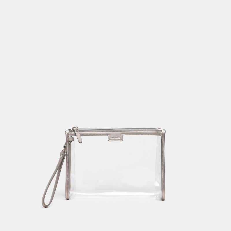Forget-Me-Not Silver Clutch By CHIC-A-BOO