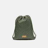 Kids Drawstring bag in Olive by CHIC-A-BOO